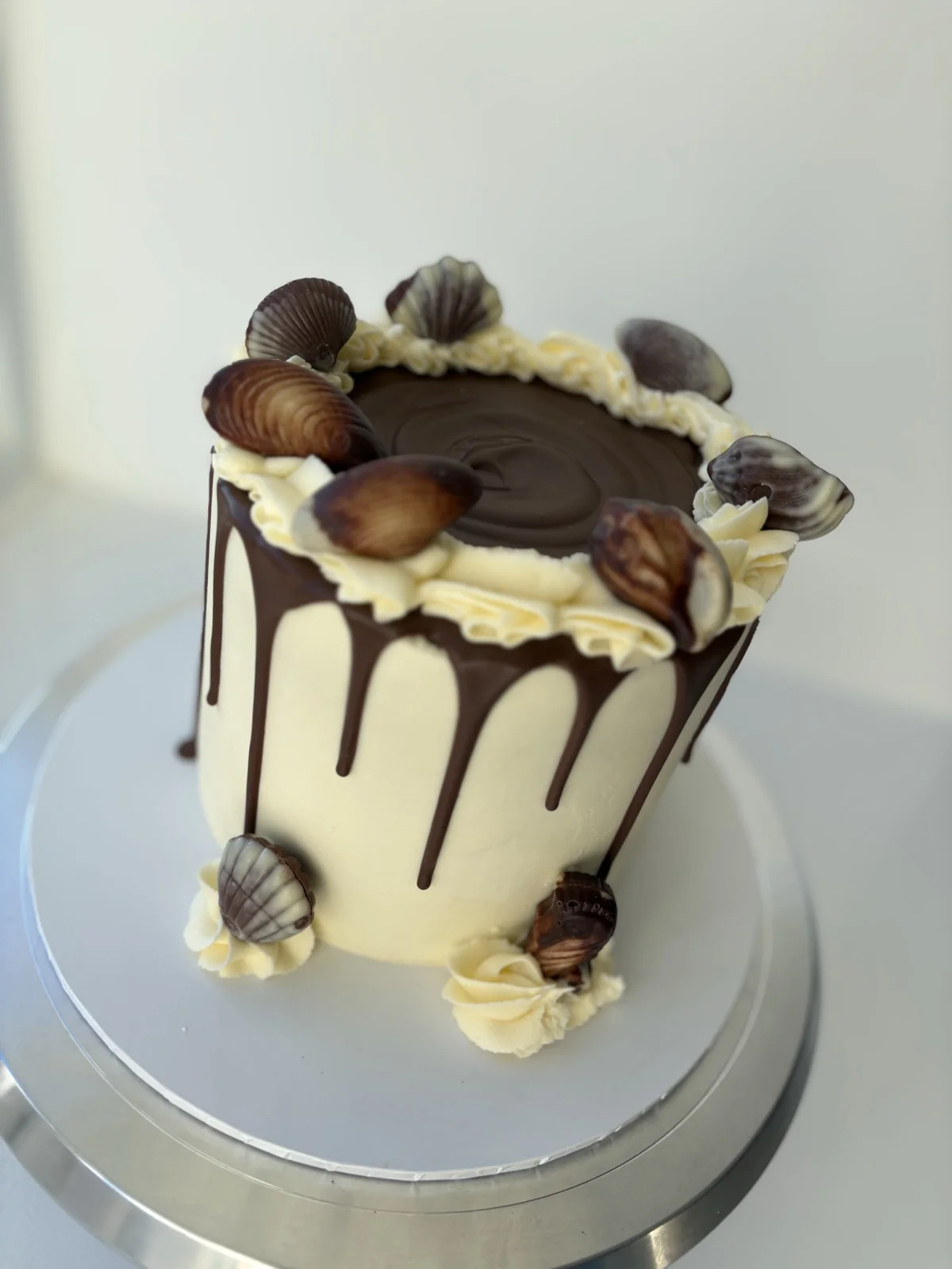A rich chocolate drip celebration cake